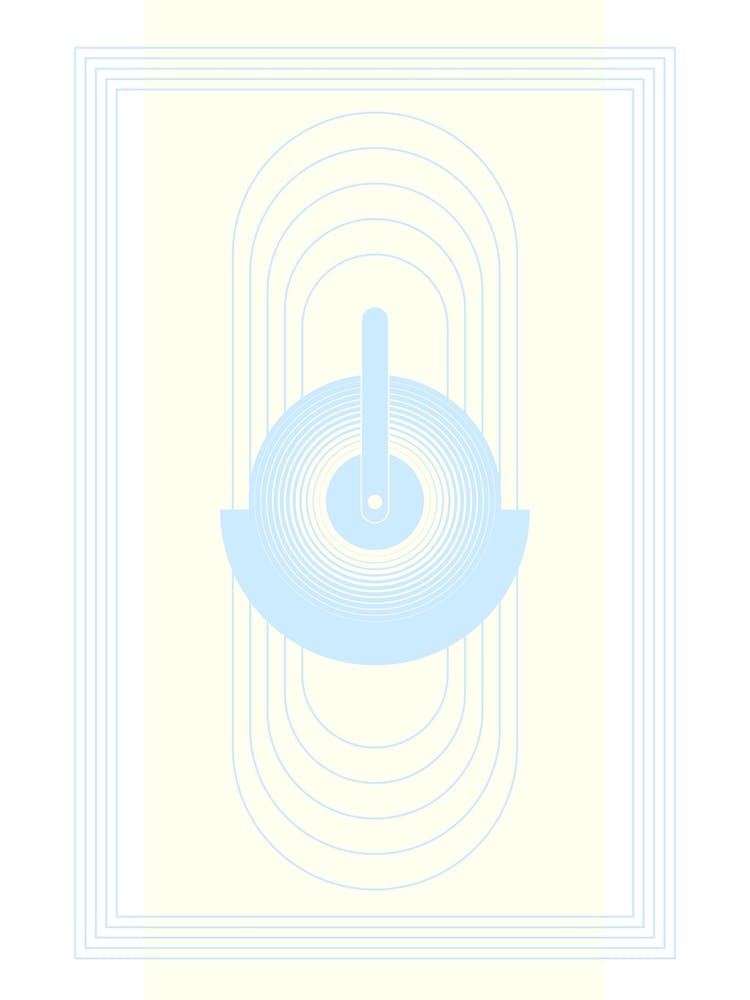 Drop Blue Geometric Abstract