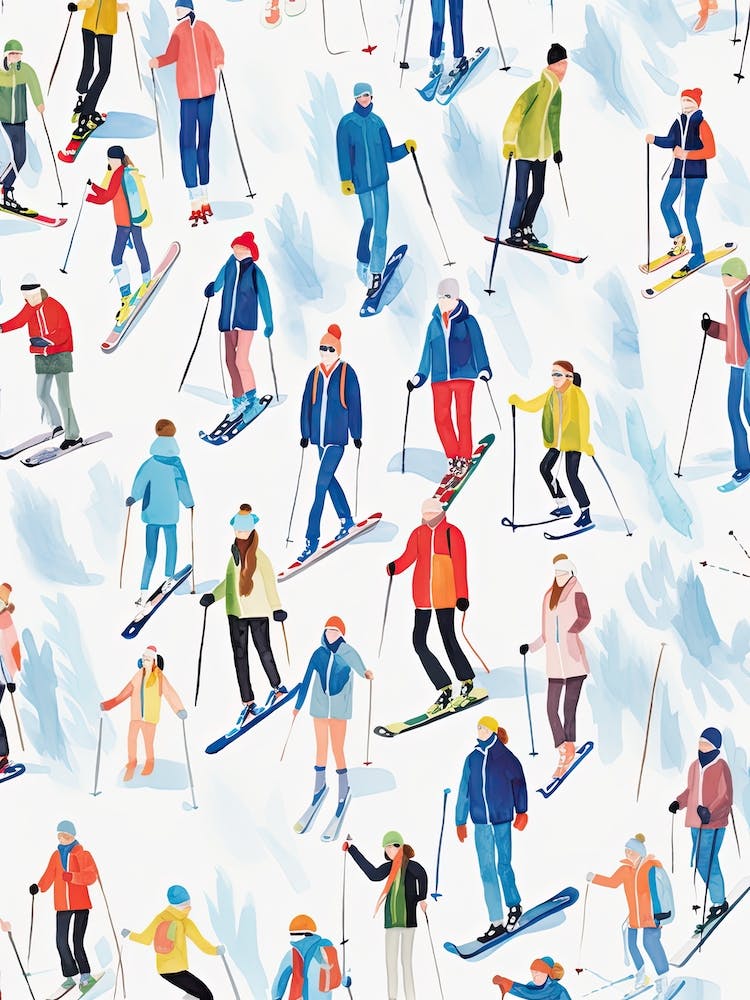 Jackson Hole Mountain Resort   Wyoming Usa, Ski Resort Illustration 2