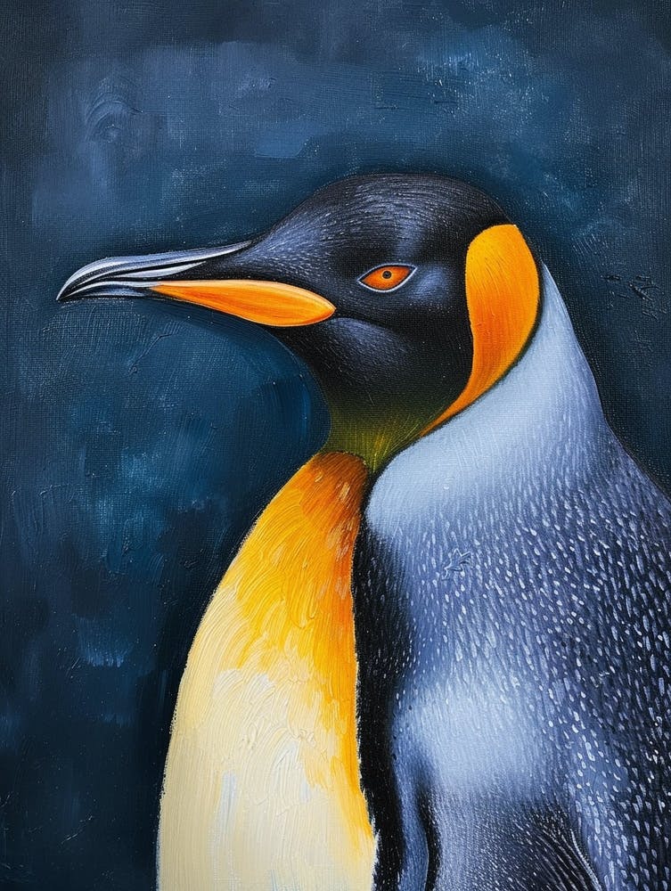King Penguin Kangaroo Island Penneshaw Colour Block Painting 4