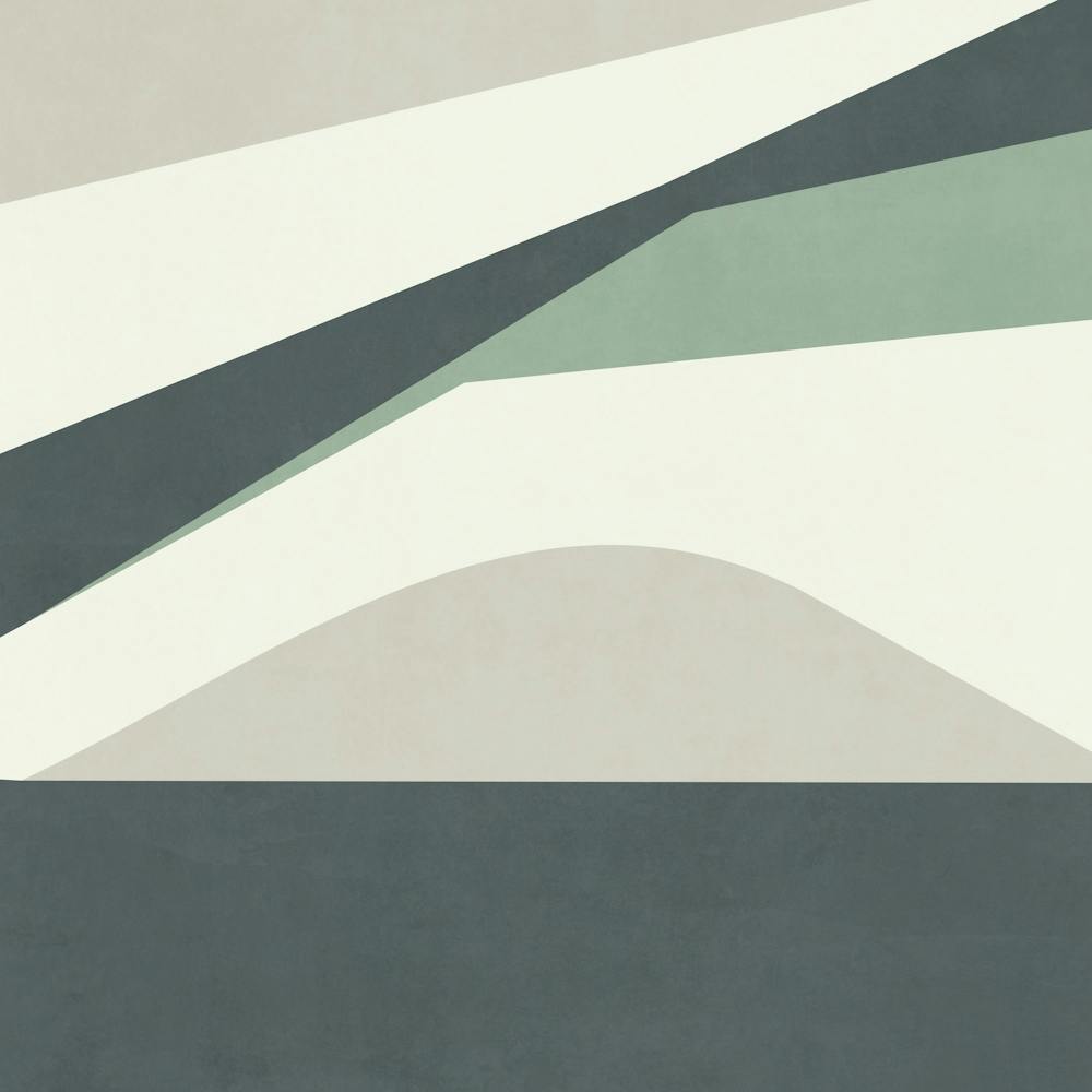 Minimalist Abstract Geometries - Green 02 1