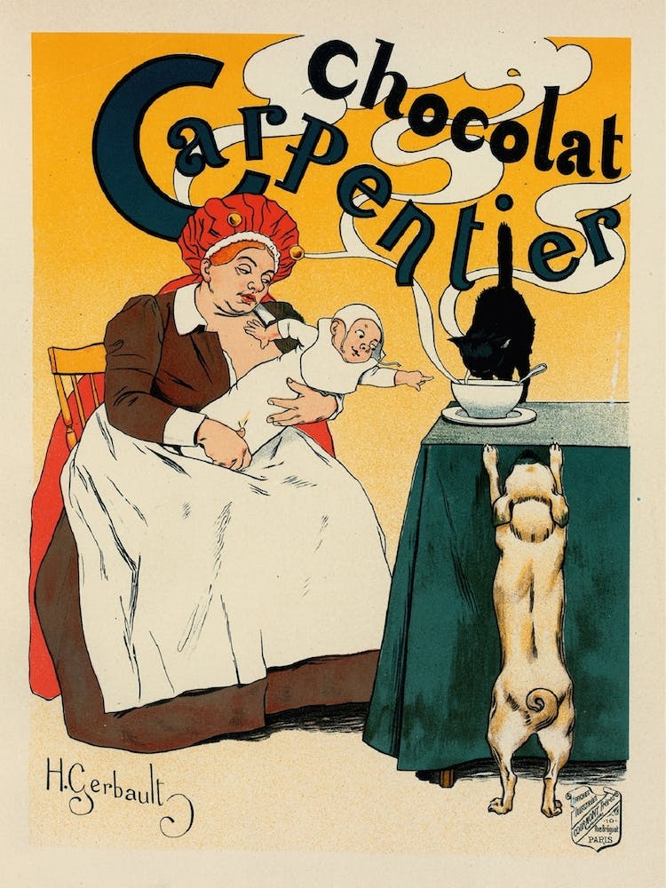Vintage Chocolate Poster