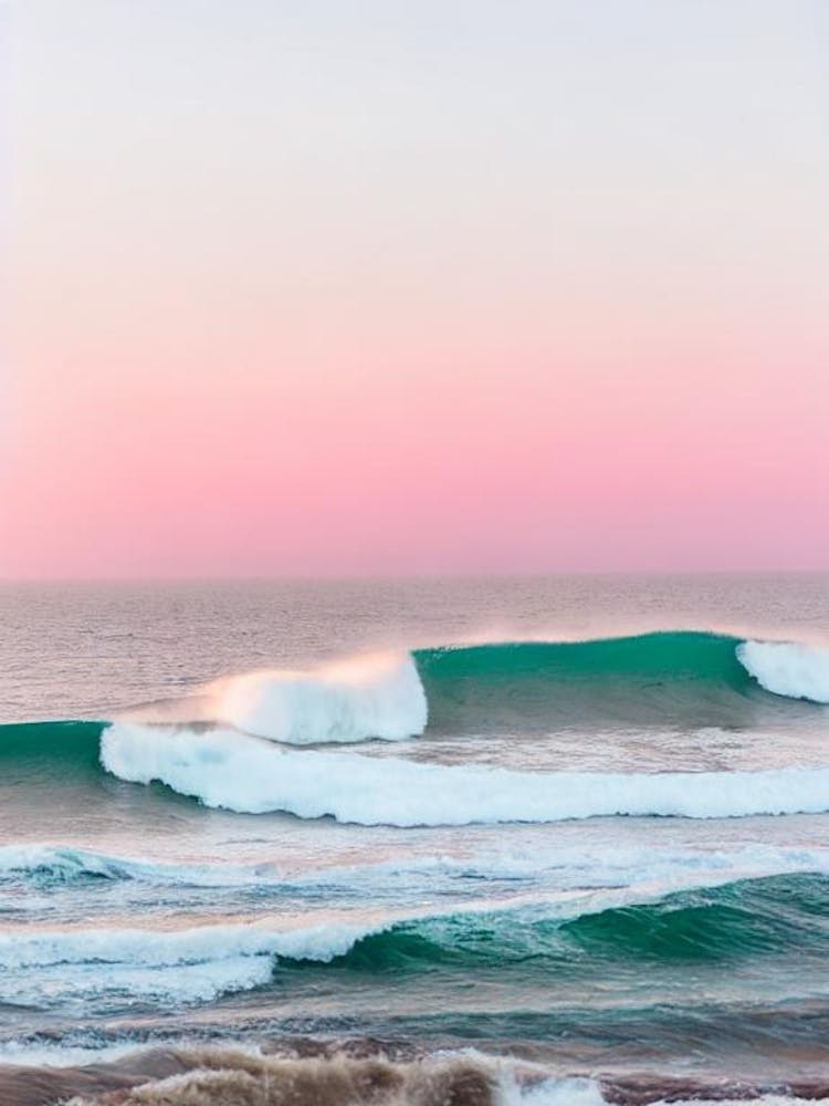 Malibu Beach, California Pink Photography 2