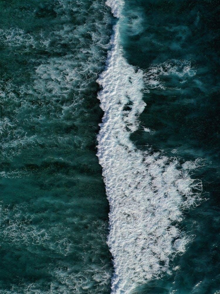 The Radiant Blue Of The Ocean Waves