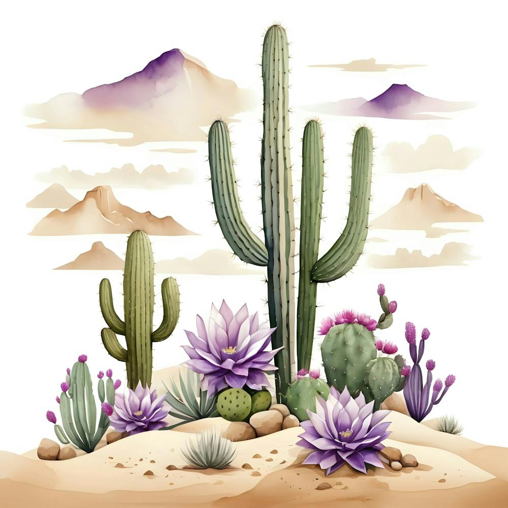 Watercolor Desert