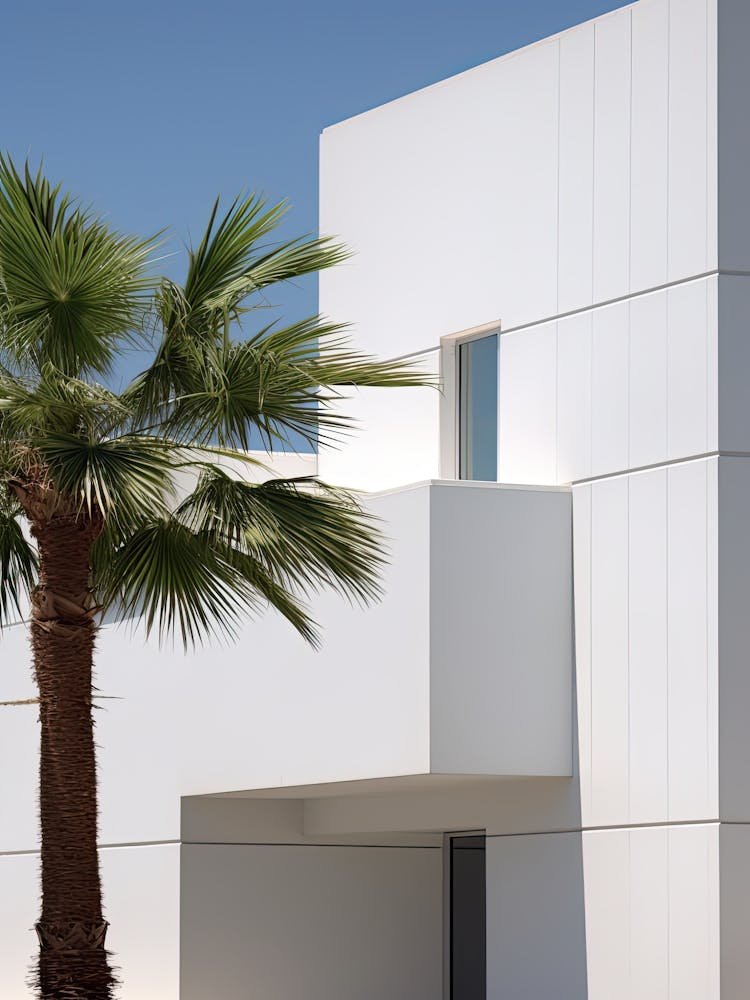 Miami House With A Palm Summer Photography