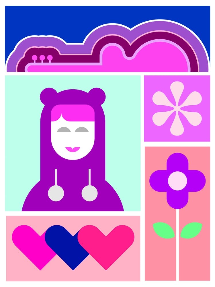 Girl With Flowers