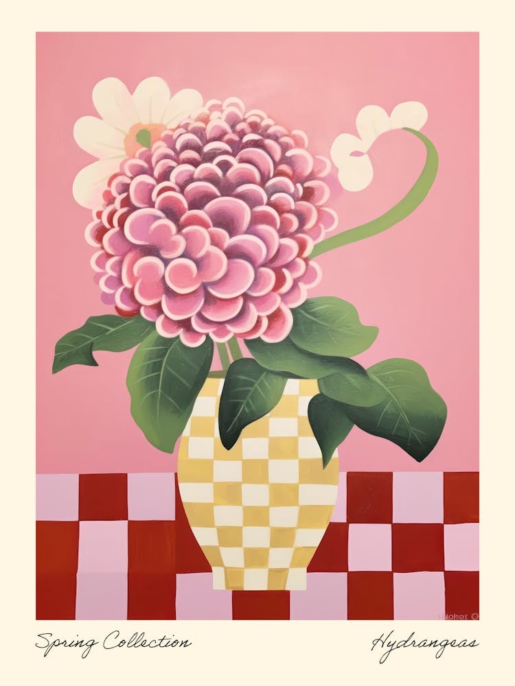 Spring Collection Hydrangeas Flower Vase 4