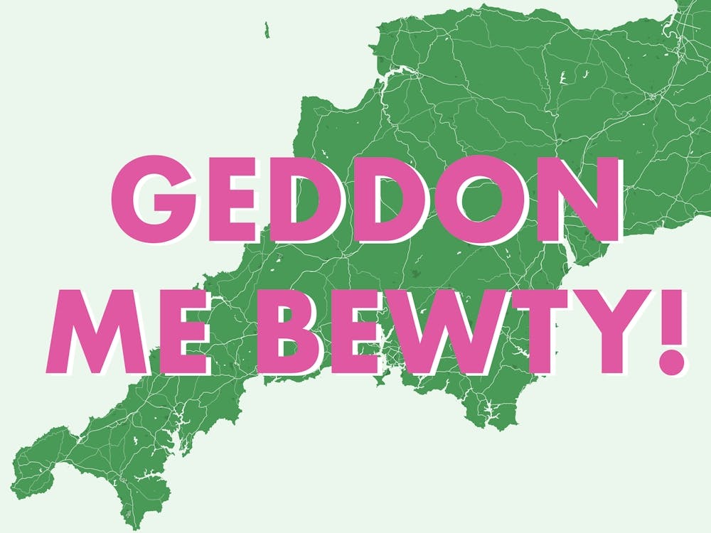 Geddon Me Bewty Cornwall Green Map