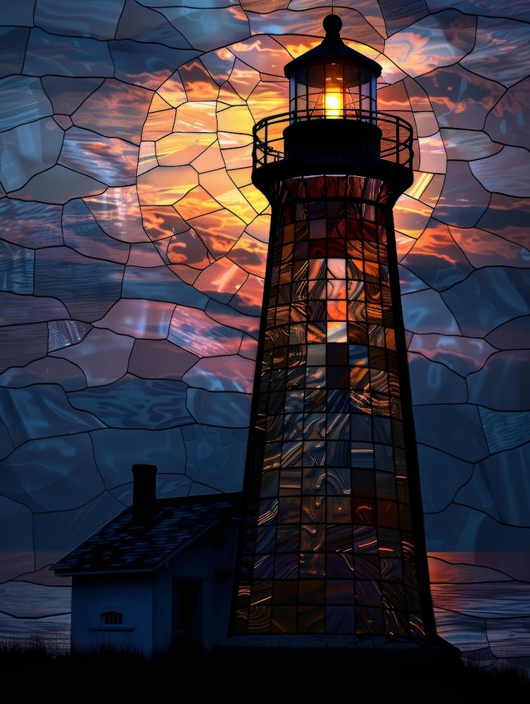 Lighthouse At Sunset 19