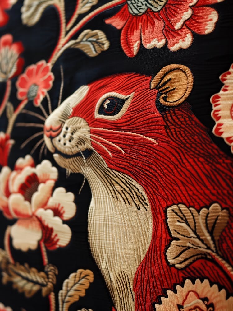 Chinese Lunar Year Of The Rat 1 Full William Morris Style