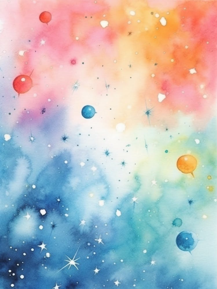 Watercolour Space Celestial 2