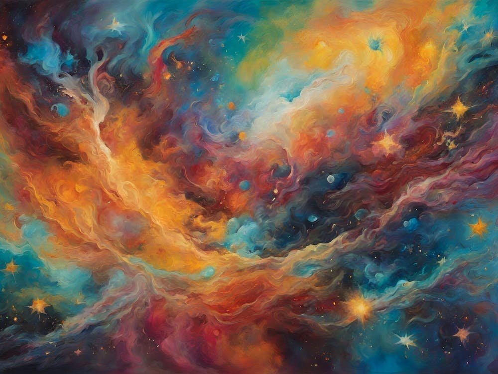 Cosmic Dance Of Colors A Symphony Of Celestial Hues