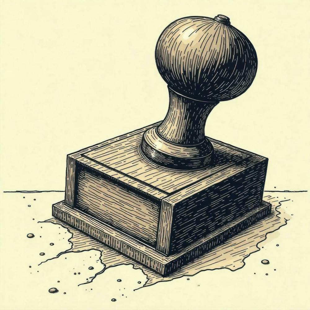 Zustimmungsstempel