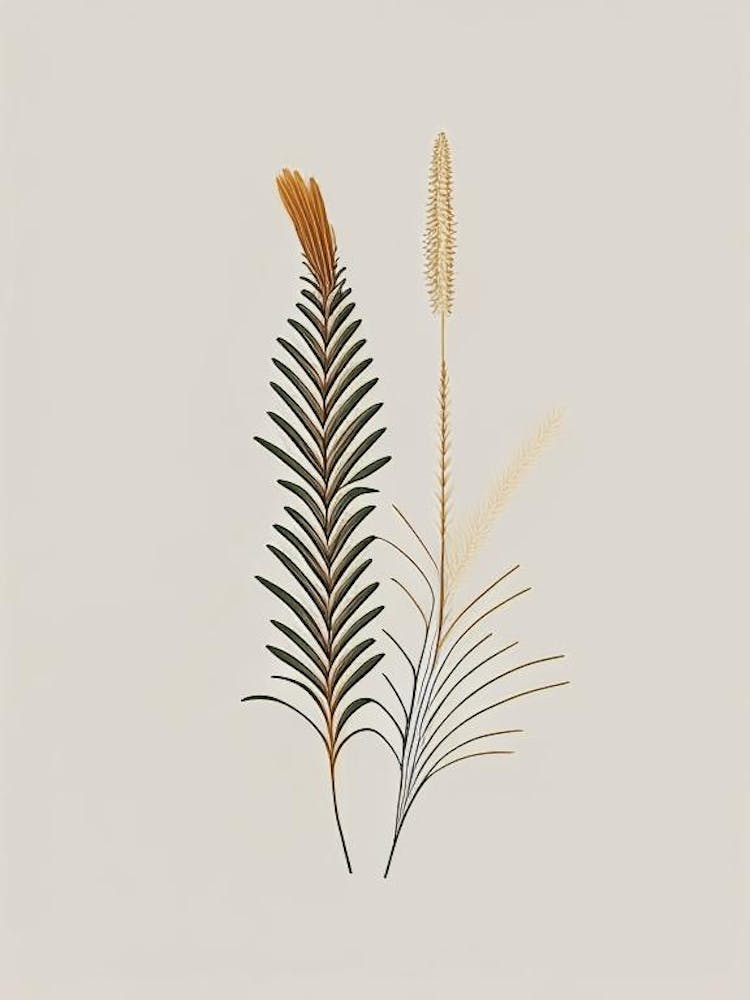 Horsetail Spices And Herbs Retro Minimal 2
