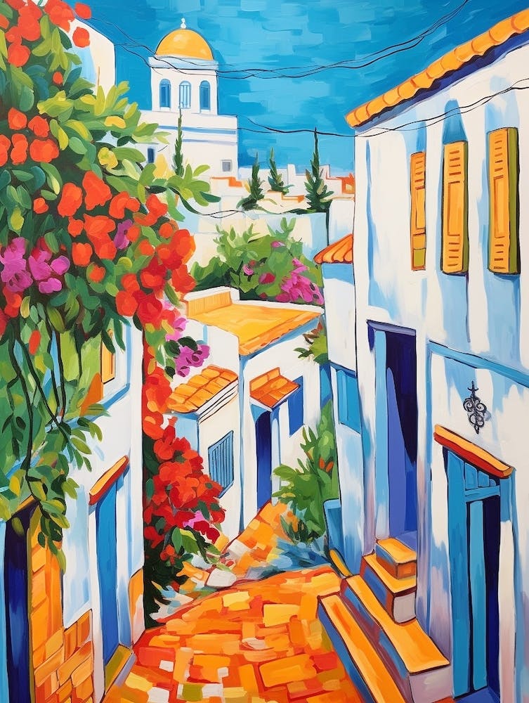 Tunis Tunisia 1 Fauvist Painting