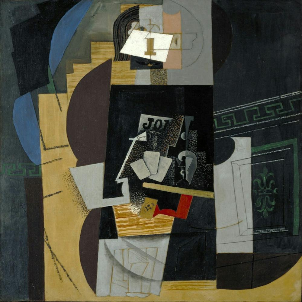 Picasso 1913 .Card Player