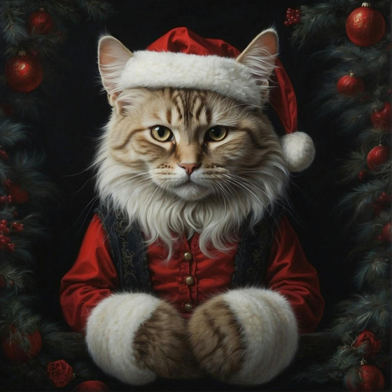 Chat Père Noël