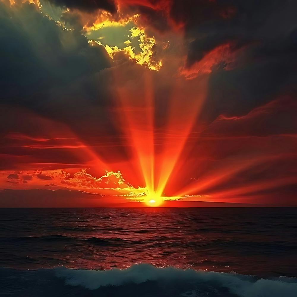 Sunset Over The Ocean 31