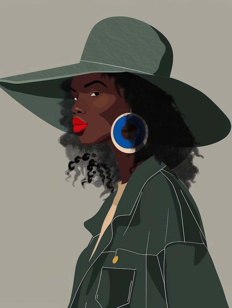 Black Girl In A Hat