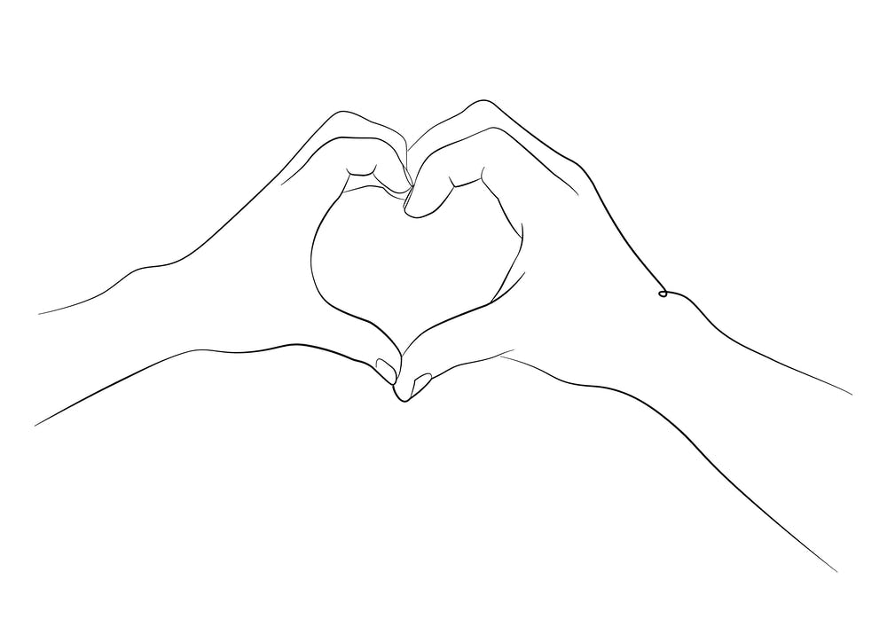 Hands I Love You Line