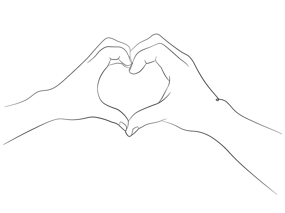Hands I Love You Line
