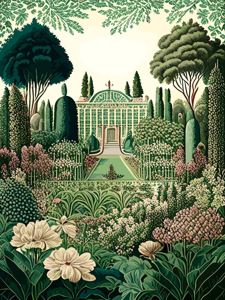 Schönbrunn Palace Gardens, 1, Austria Vintage Botanical
