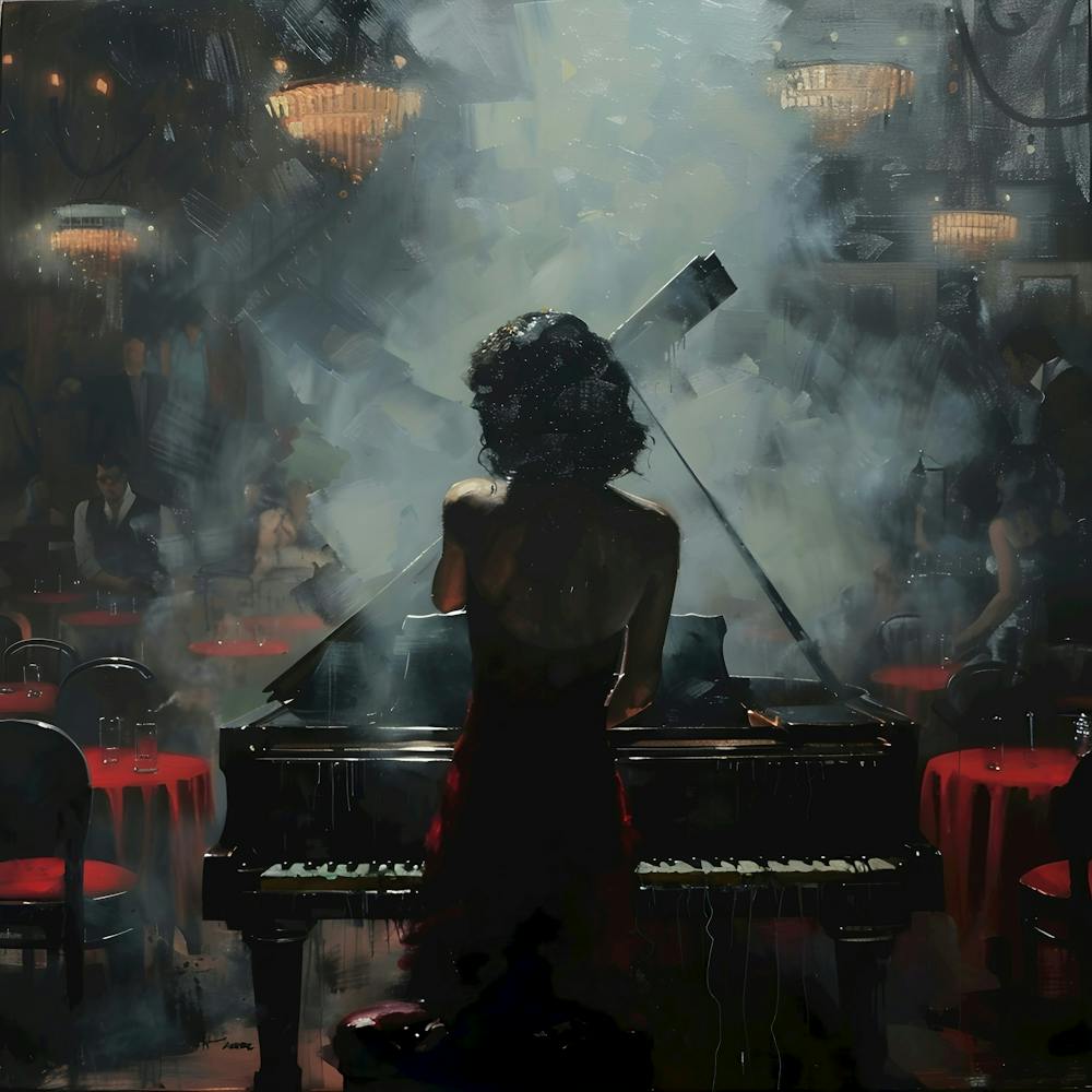 Solo at Midnight: The Enigmatic Pianist.