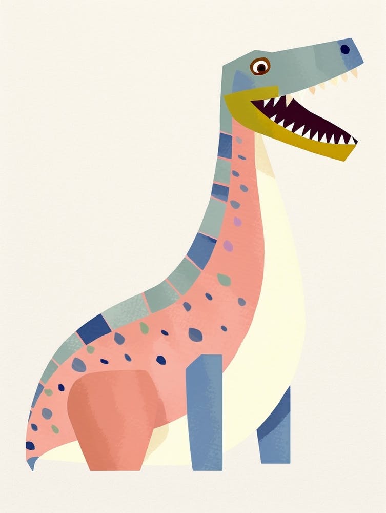 Nursery Dinosaur Art Compsosuchus