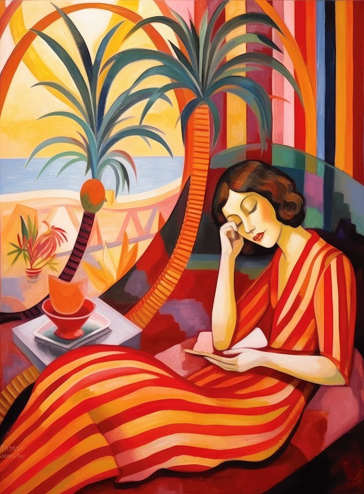 Woman Reading A Book