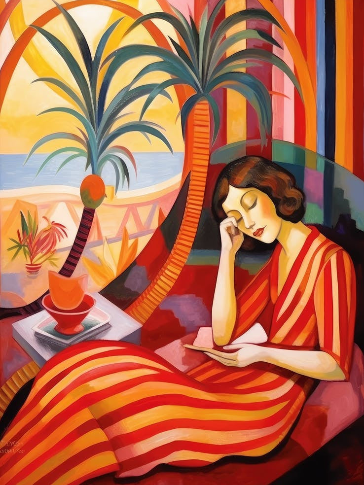 Woman Reading A Book