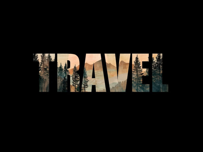 Travel Poster Vintage Retro Woods 9