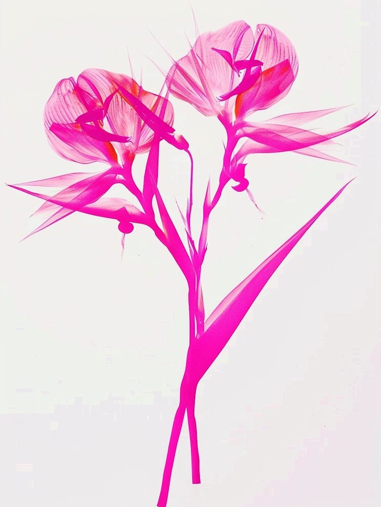 Hot Pink Bird Of Paradise 1