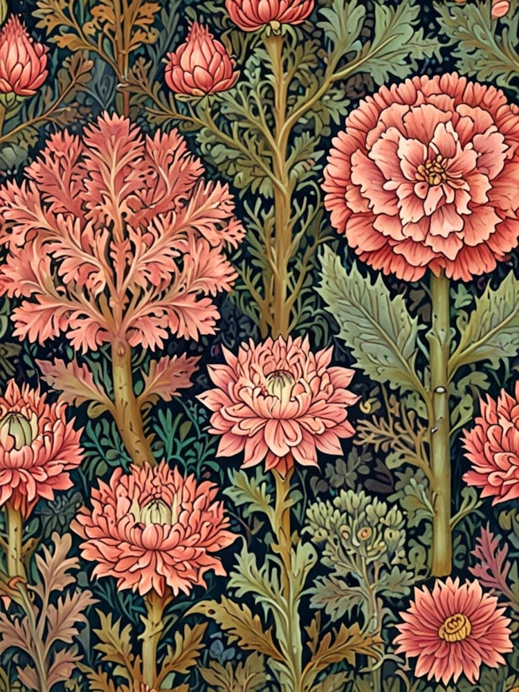 William Morris Pink Carnations