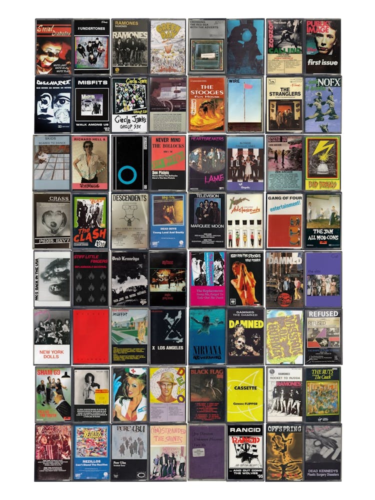 Punk Music Print - Retro Cassette Covers