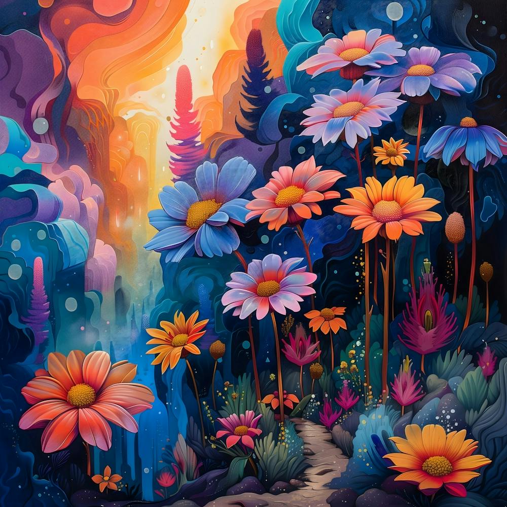 Daisy Garden, Pop Surrealism, Lowbrow