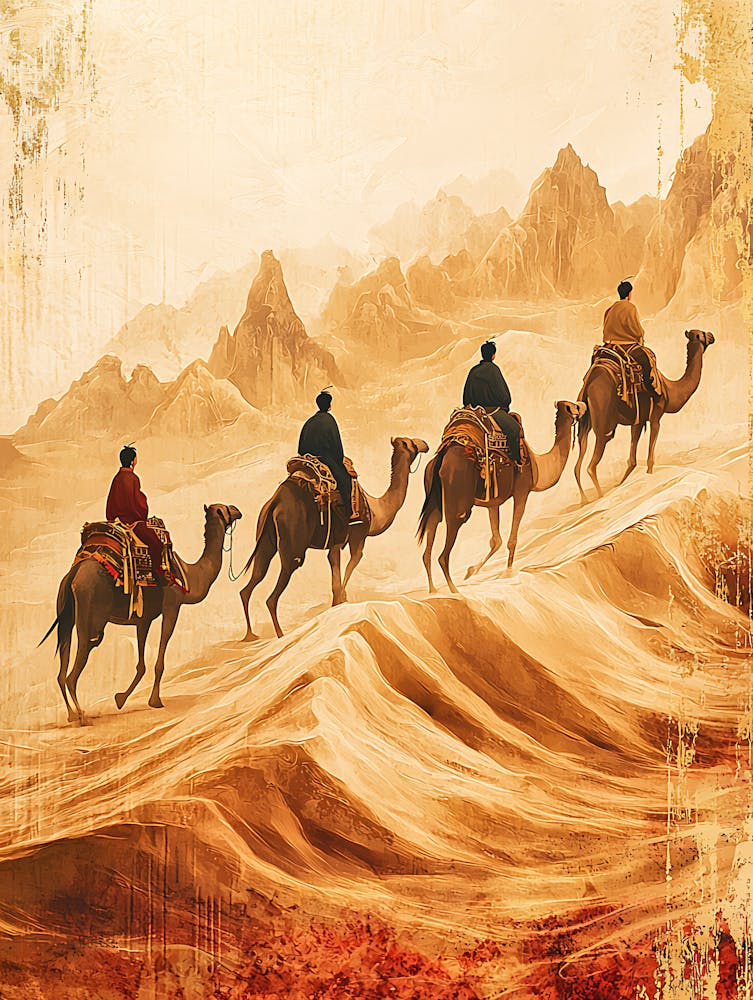 Camel Ride In The Desert