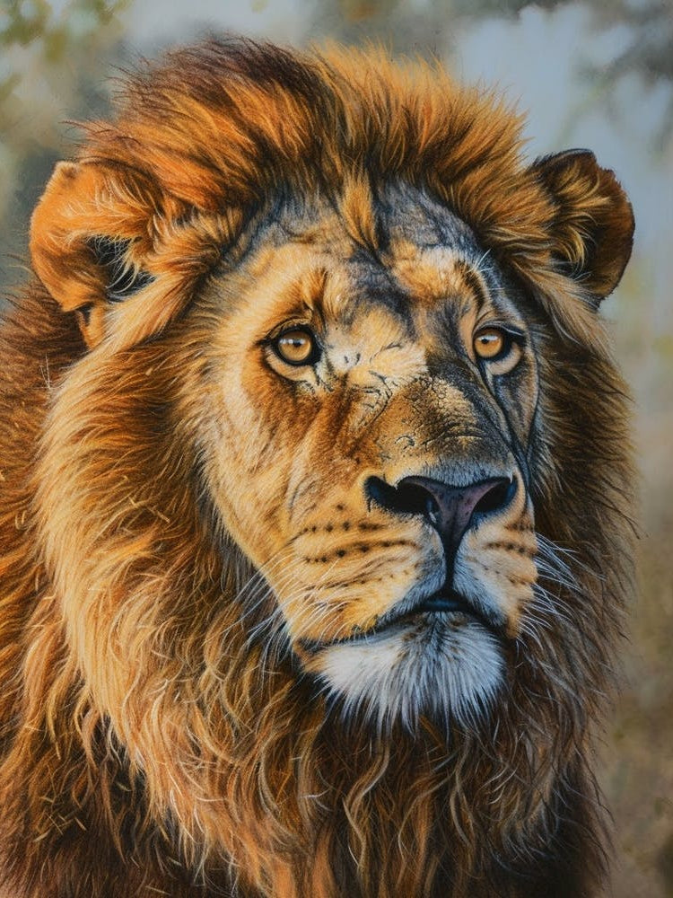 Barbary Lion Portrait Close Up 5