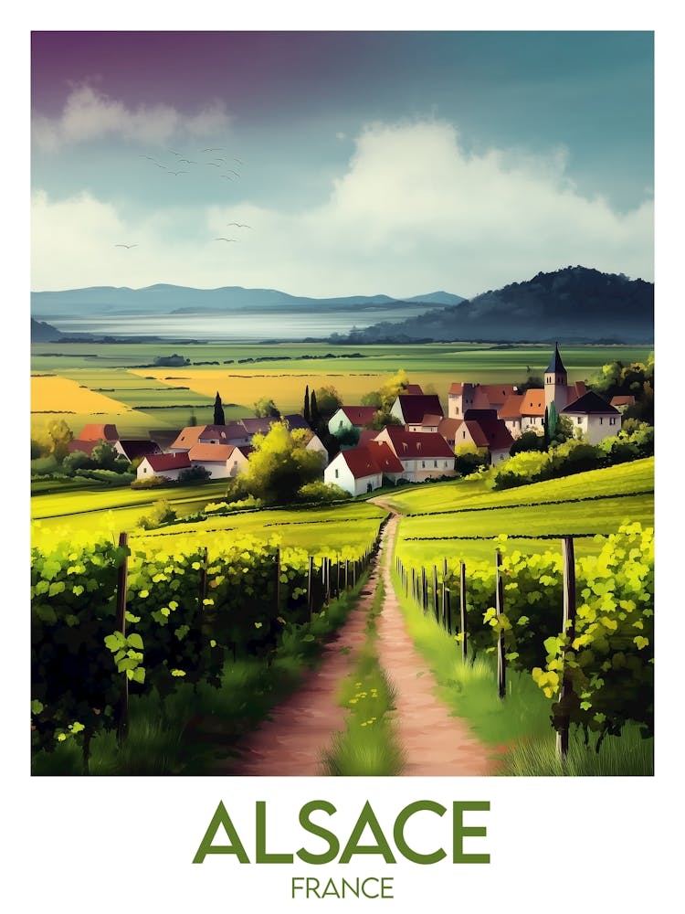 Affiche de voyage Alsace