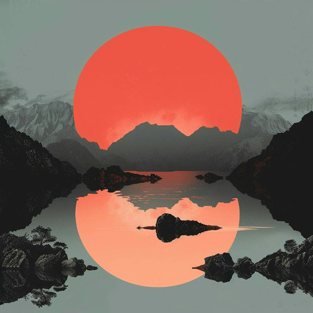 Sunset In The Mountains 2