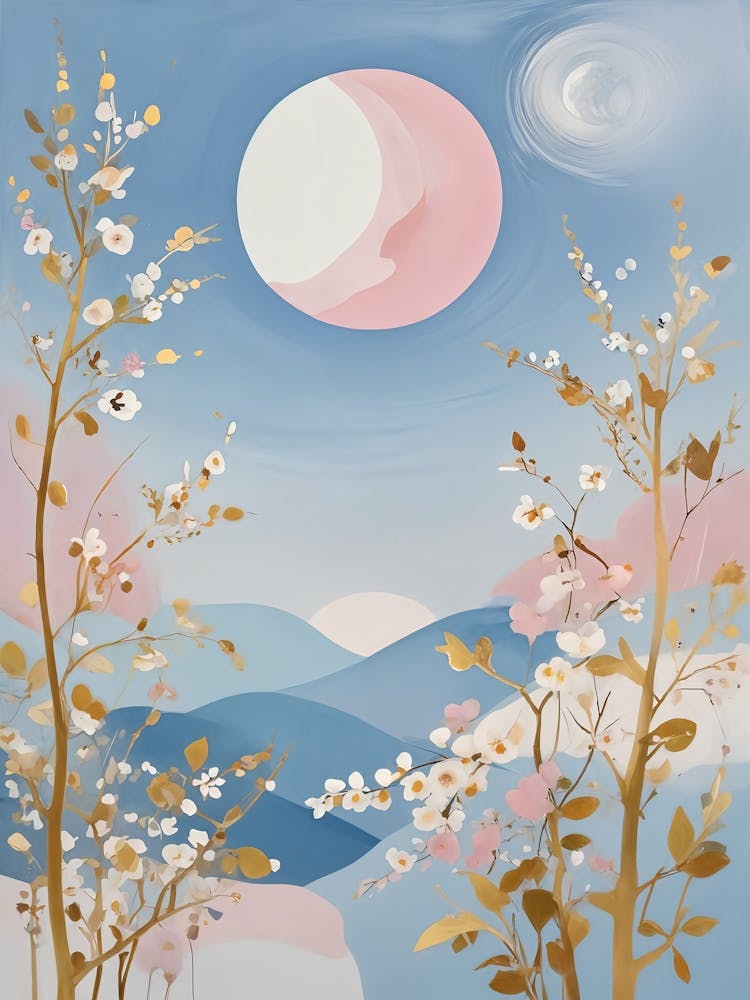 Moon And Flowers no1