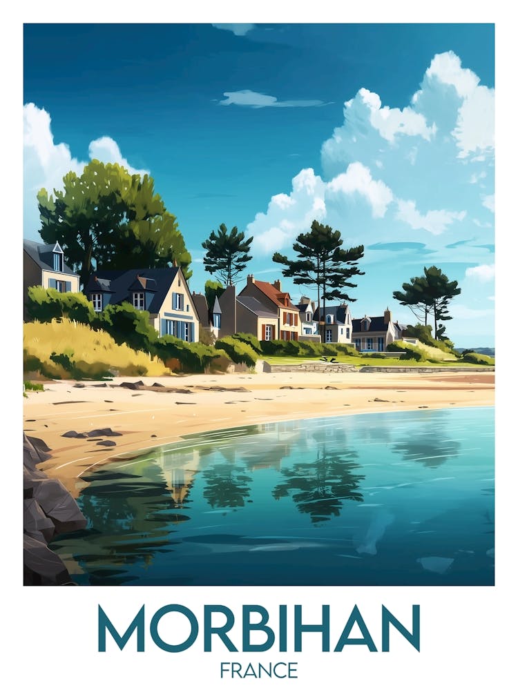 Affiche de voyage Morbihan