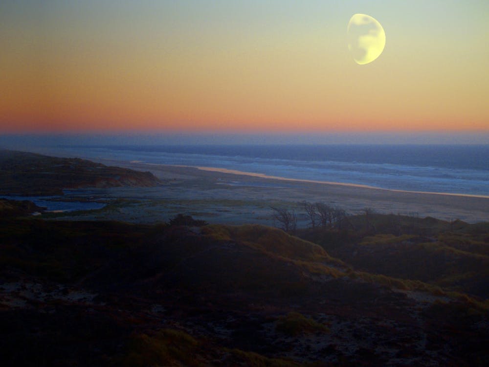 Moonrise At The Beach