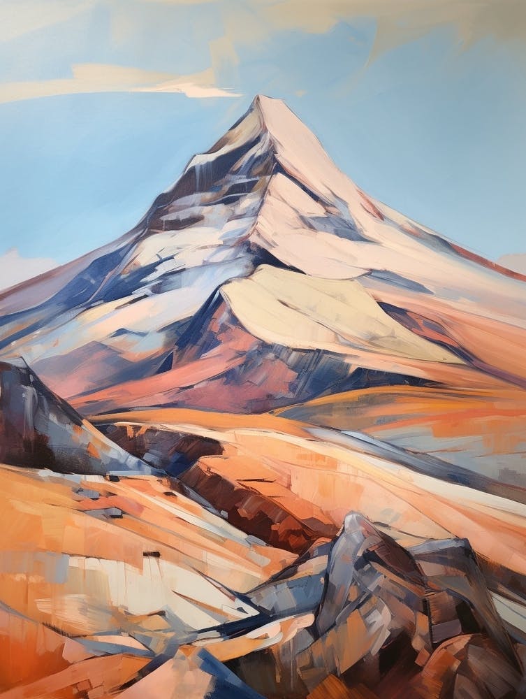 Beinn Ghlas Scotland Mountain Painting