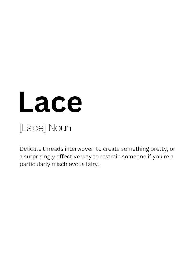 Lace Definition Meaning