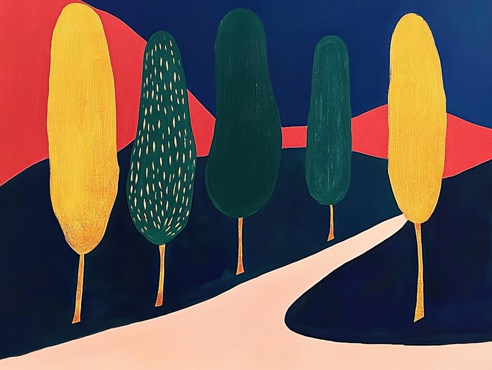 Trees In The Road 1