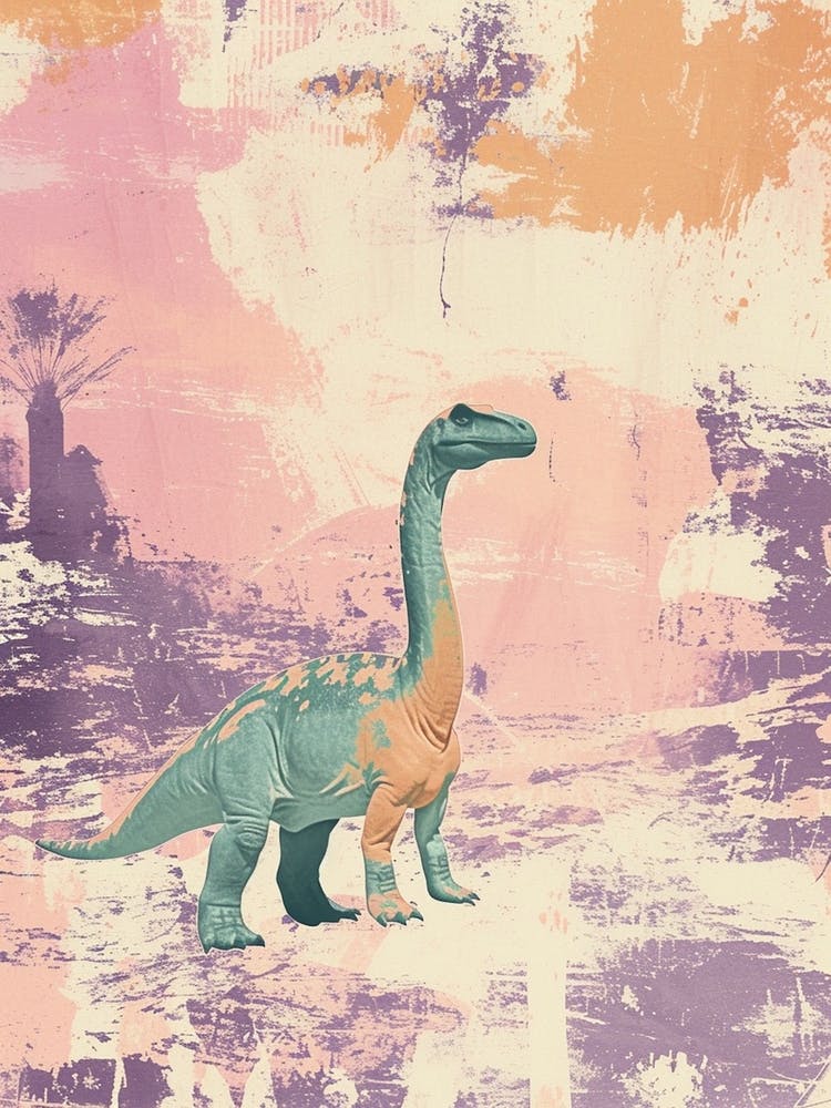 Muted Pastels Dinosaur Lilac 3