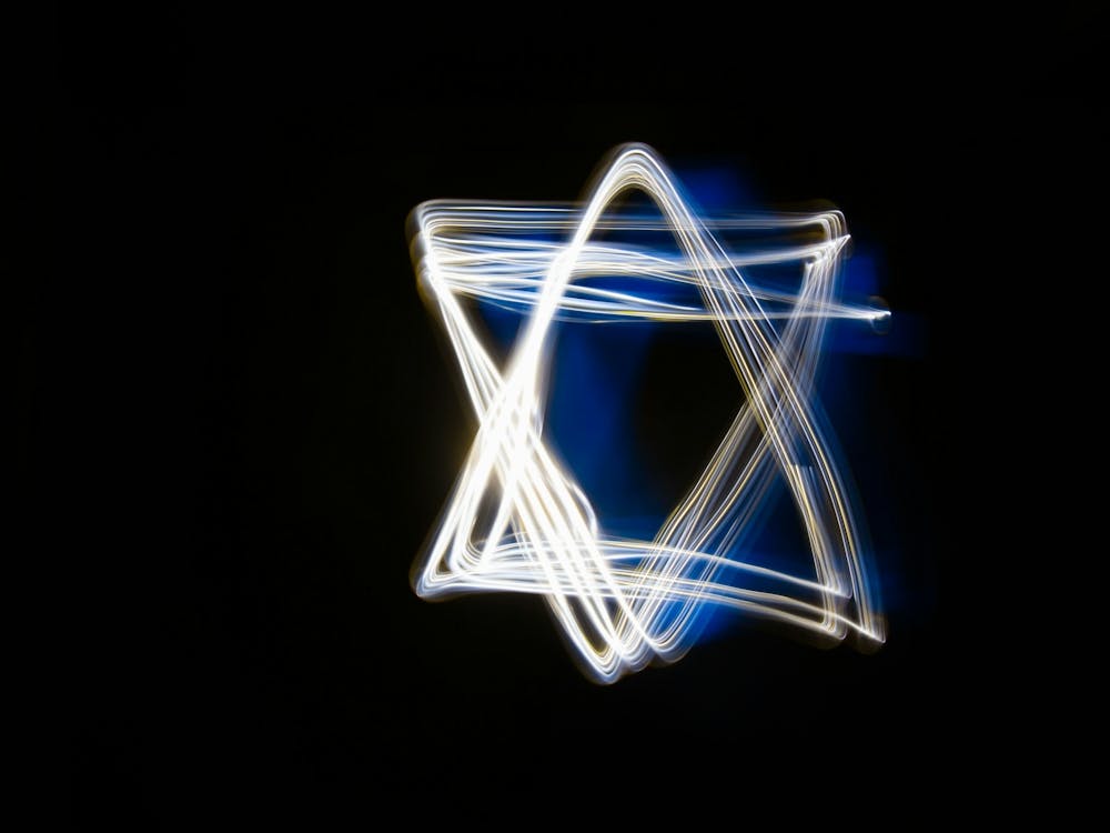 Light Painting Of Shield Of David