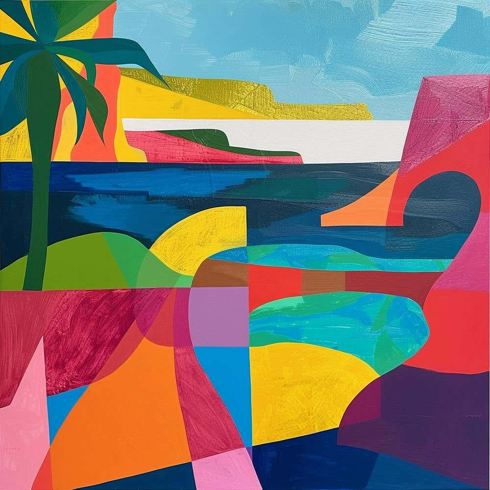 Abstract Travel Collection Ambergris Caye Belize 3