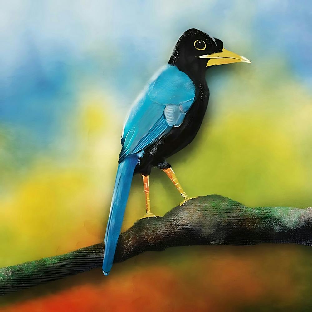 Blue-Winged Bird