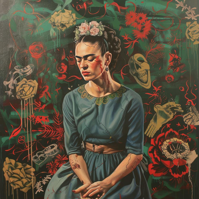 Frida Kahlo and Mental Health Issues Portait